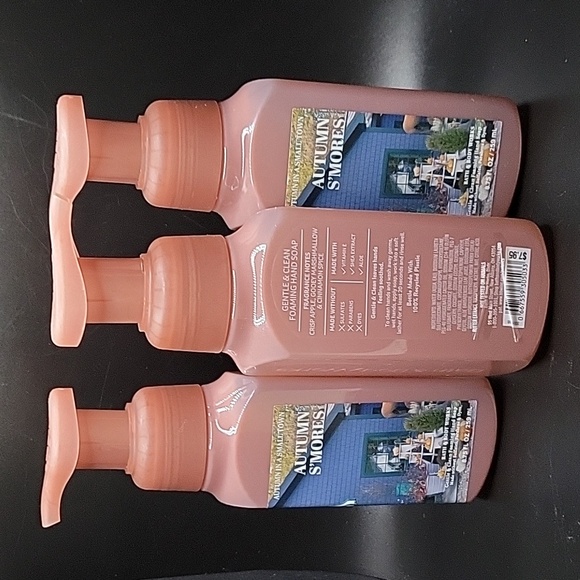3pc Bath & Body Works Autumn S'mores Gentle Foaming Hand Soaps - NEW!!! - Picture 2 of 2